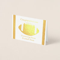 Congratulations Football Player Acceptance Note.