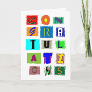 Congratulations for any occasion card