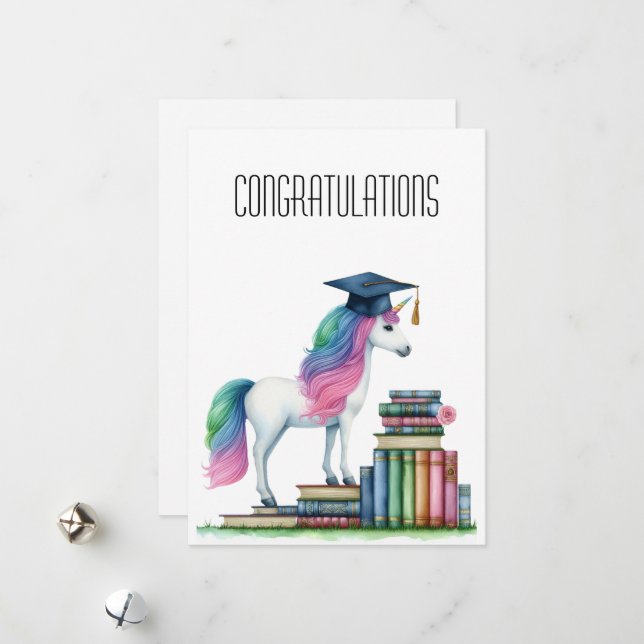 Congratulations for Graduating  Holiday Card (Front/Back In Situ)