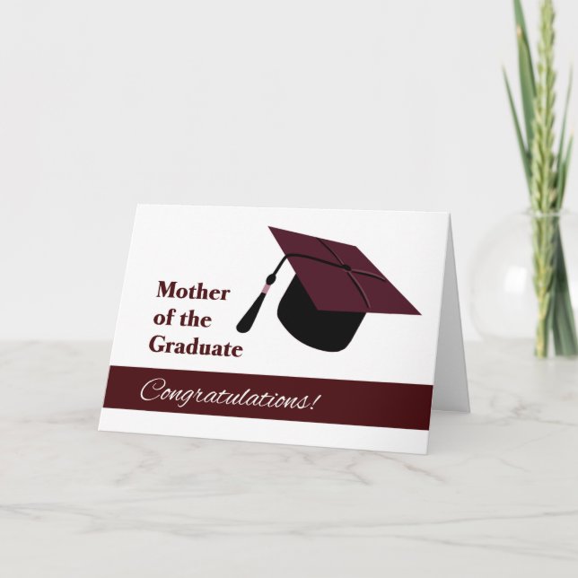 Congratulations for Mother of Graduate Card (Front)