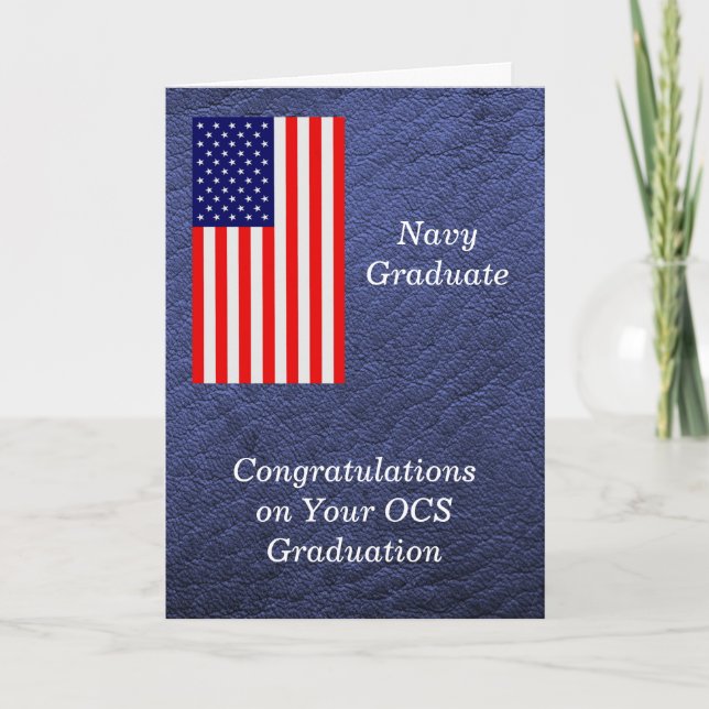 Congratulations for OCS Navy Graduate Card (Front)