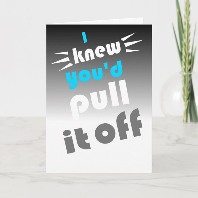 congratulations for passing bar exam card (Front)