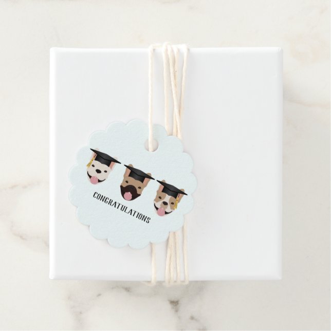 Congratulations French Bulldogs Favour Tags (In Situ)