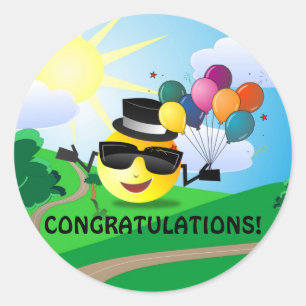 Congratulations! from classic round sticker