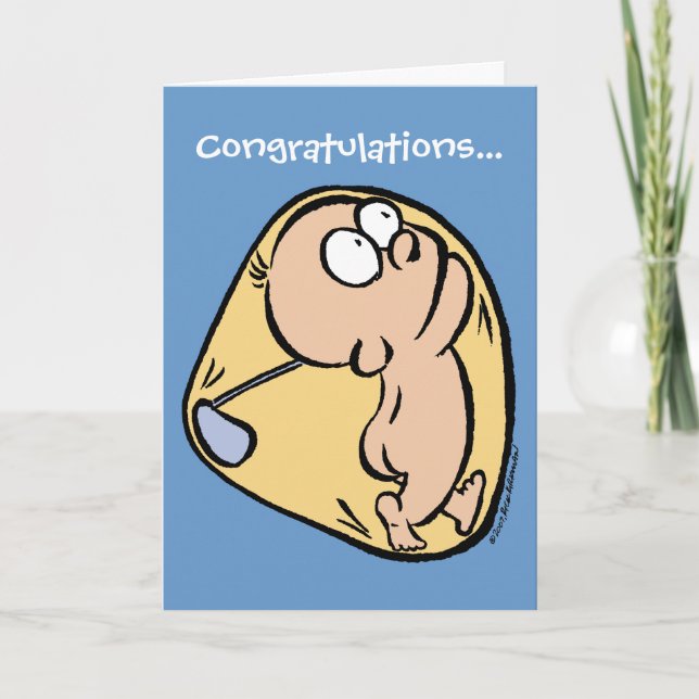 Congratulations-Future Golfer-Blue Card (Front)