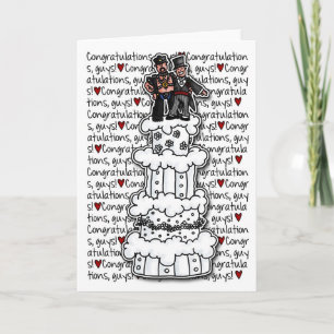 Congratulations - Gay Wedding Couple Card