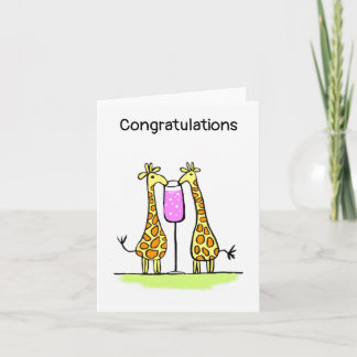 Congratulations Giraffe Card