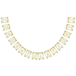 ☆CONGRATULATIONS☆ Gold Confetti Bunting