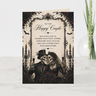 congratulations Gothic Happy couple  wedding Card