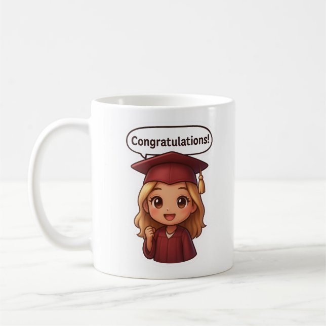 Congratulations Grad  Coffee Mug (Left)