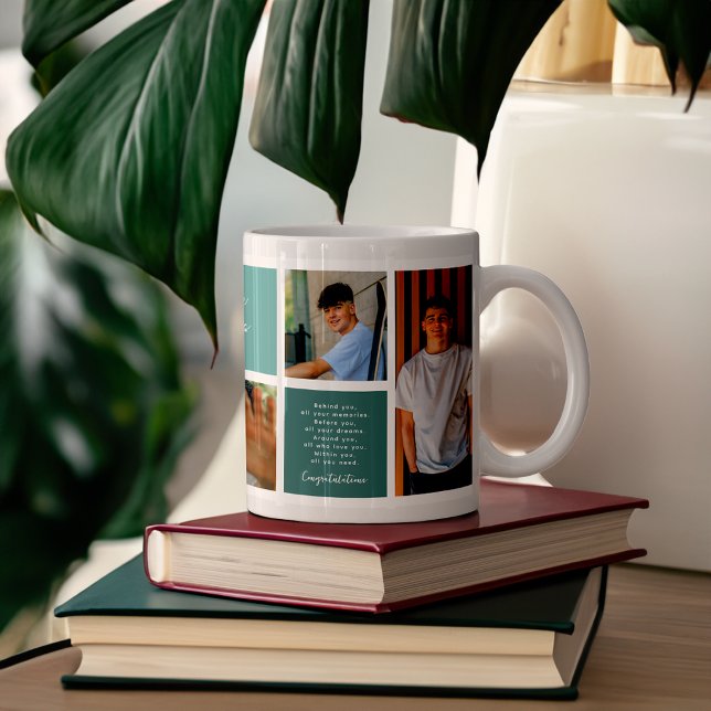 Congratulations Graduate | 6 Photo Grid Collage Coffee Mug (Creator Uploaded)