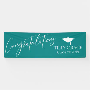 Congratulations Graduate Class of Teal Banner