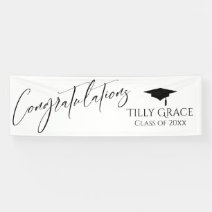 Congratulations Graduate Class of White Banner