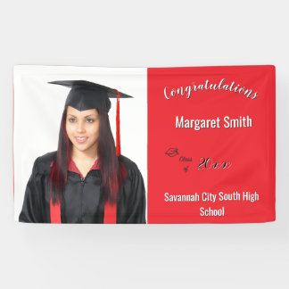 Congratulations Graduate Custom Photo Year School Banner