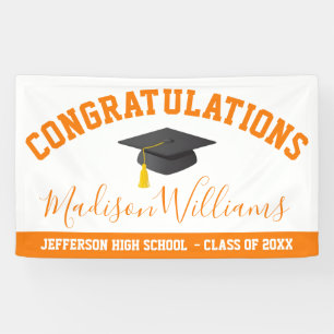 Congratulations Graduate Elegant Script Custom Banner