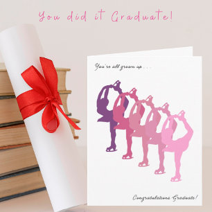 Congratulations Graduate Female Skaters Grad Card