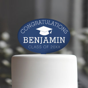 Congratulations Graduate Graduation CAN EDIT COLOR Cake Pick