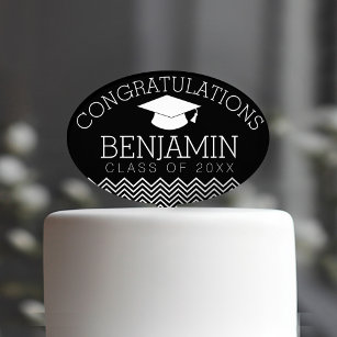 Congratulations Graduate Graduation CAN EDIT COLOR Cake Picks