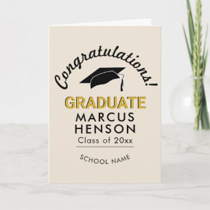 Congratulations Graduate Graduation Cap Card