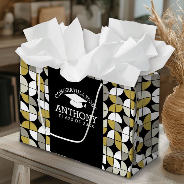 Congratulations Graduate Graduation Cap MCM Large Gift Bag (Custom Gift Bag)
