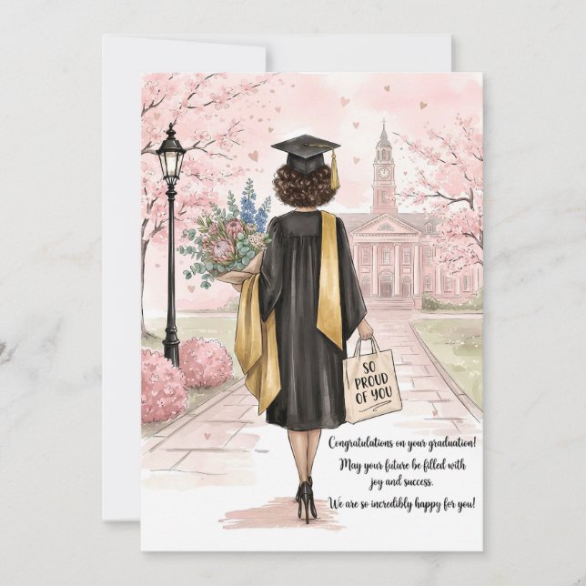 Congratulations Graduate Graduation Card (Front)