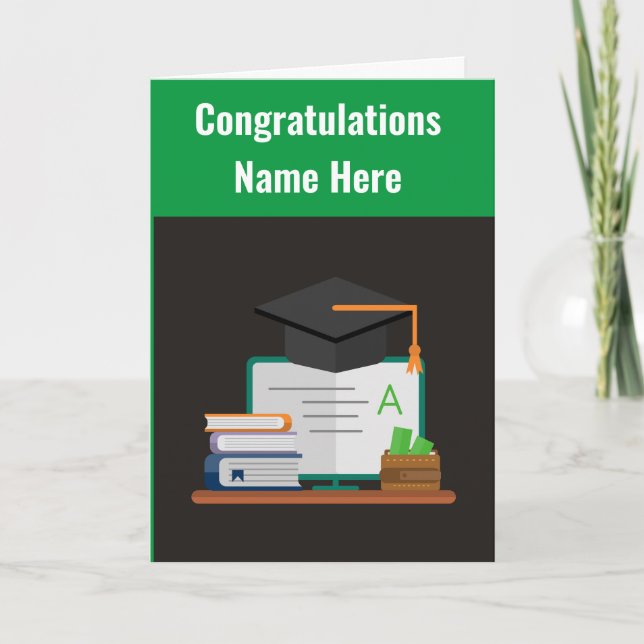 Congratulations Graduate Greeting Card (Front)