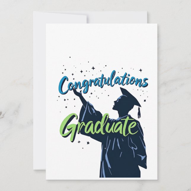 Congratulations Graduate: Happy Graduation Card  (Front)