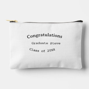Congratulations graduate name class of 20XX type w Accessory Pouch