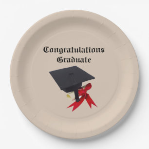 CONGRATULATION'S GRADUATE PAPER PLATE