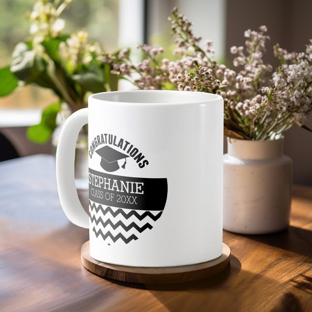 Congratulations Graduate - Personalised Graduation Coffee Mug (Custom mug)