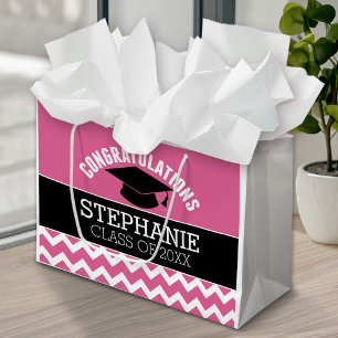 Congratulations Graduate - Personalised Graduation Large Gift Bag