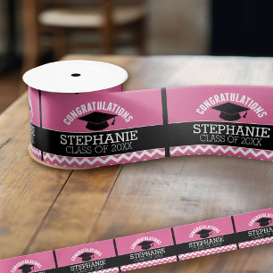 Congratulations Graduate - Personalised Graduation Satin Ribbon