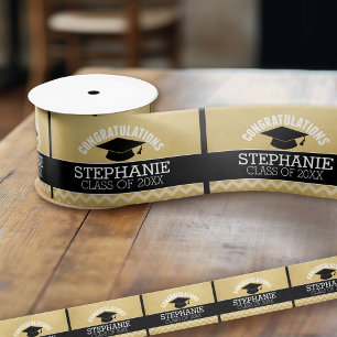 Congratulations Graduate - Personalised Graduation Satin Ribbon