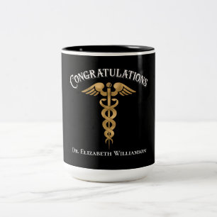 Congratulations Graduate Physician Doctor Two-Tone Coffee Mug