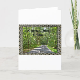 Congratulations Graduate Road to Success Items Card