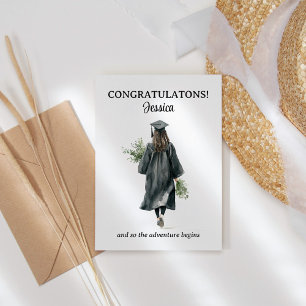 Congratulations Graduate So the Adventure Begins Thank You Card