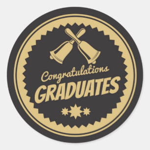 Congratulations Graduates Classic Round Sticker