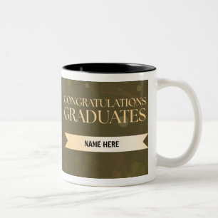 Congratulations Graduates Gold Custom Mug