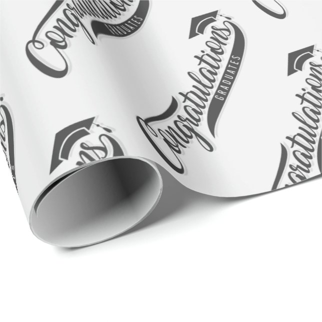 Congratulations Graduates  Wrapping Paper (Roll Corner)