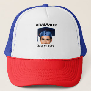 Congratulations graduation add name year text  trucker hat