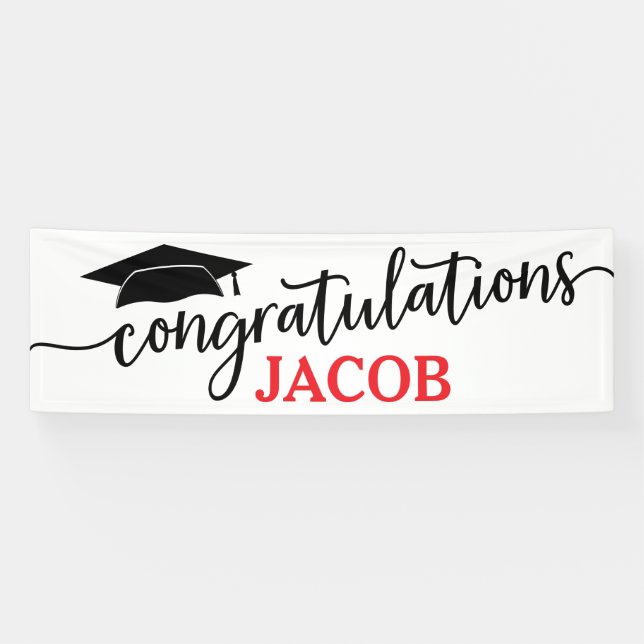 Congratulations Graduation Banner (Horizontal)