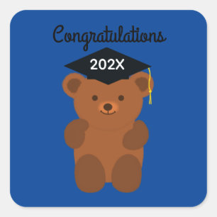 Congratulations Graduation Bear #1 Stickers