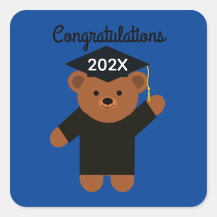Congratulations Graduation Bear #2 Stickers