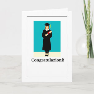 Congratulations! - Graduation Cap and Gown Holiday Card