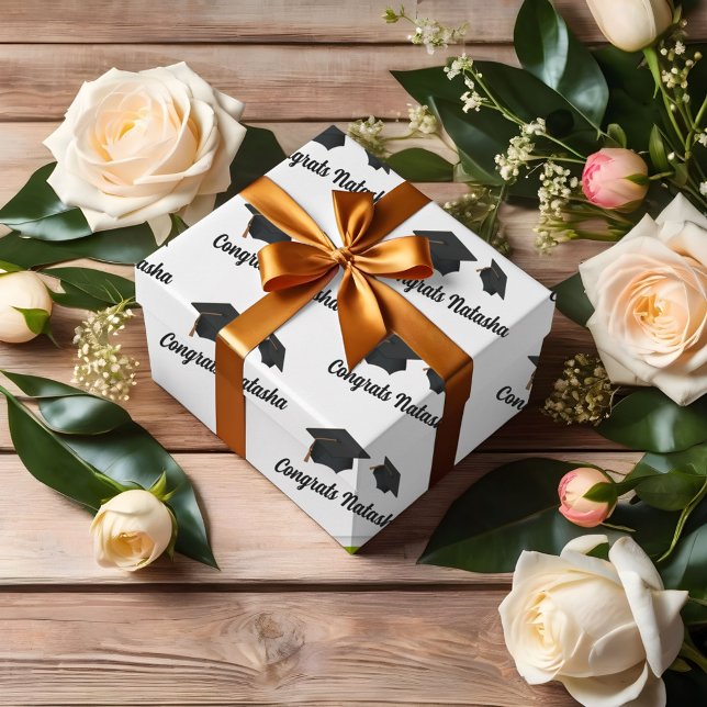 Congratulations graduation celebration  wrapping paper sheet (Creator Uploaded)