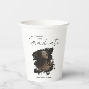 Congratulations Graduation Customisable Photo Text Paper Cups