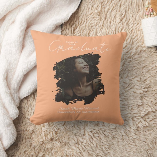 Congratulations Graduation Customizable Photo Text Cushion (Blanket)