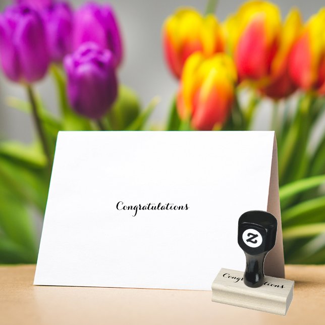 Congratulations Graduation New Baby Home Job Wood Rubber Stamp (Congratulations Graduation New Baby Home Job Wood Rubber Stamp)