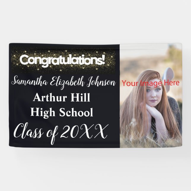 Congratulations Graduation Party Banner (Horizontal)
