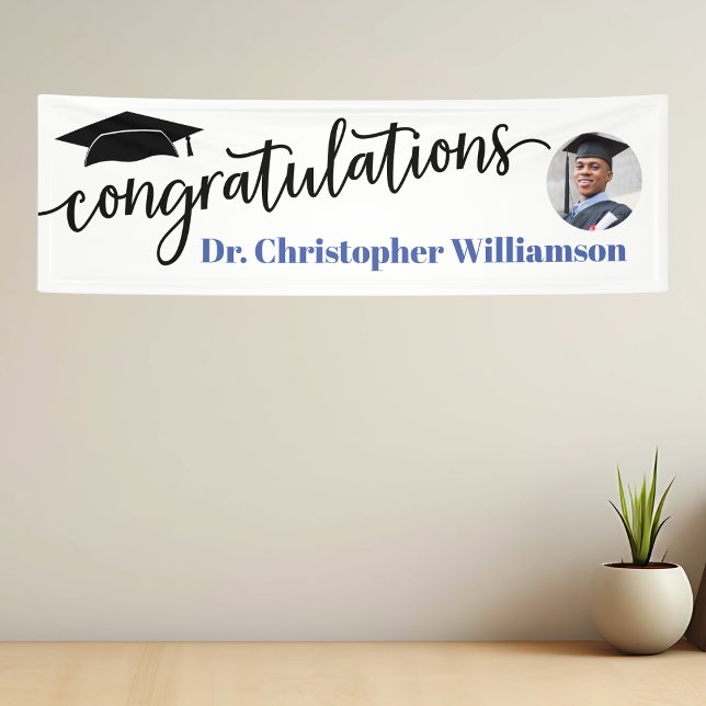 Congratulations Graduation Photo Dentist Banner (Congratulations Graduation Banner with Photo for Doctor,Dentist or graduate. )